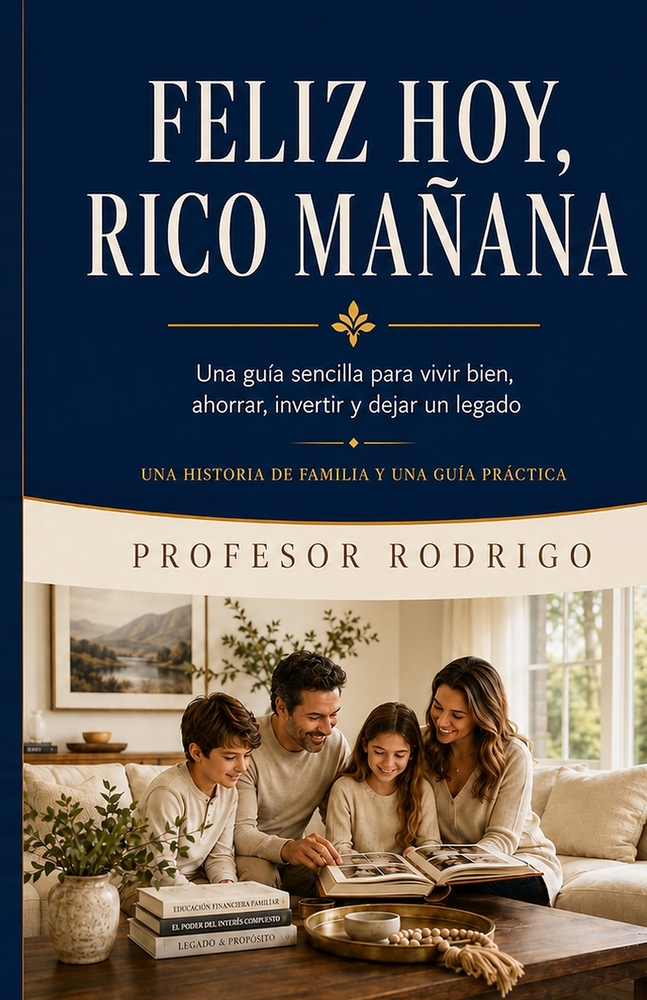 Feliz hoy, rico mañana: Una guía sencilla para vivir bien, ahorrar, invertir y dejar un legado cover