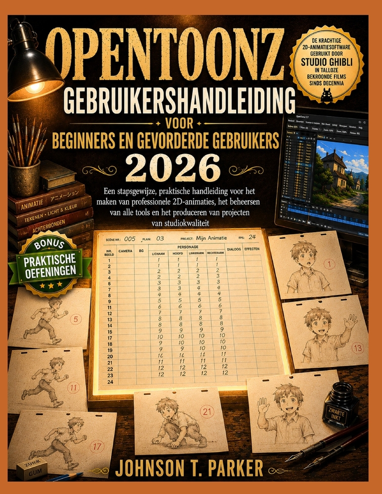 Opentoonz Gebruikershandleiding Voor Beginners En Gevorderde Gebruikers 2026: Een stapsgewijze, praktische handleiding voor het maken van professionel cover