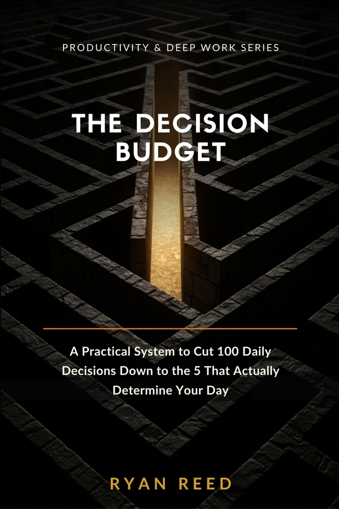 The Decision Budget: A Practical System to Cut 100 Daily Decisions Down to the 5 That Actually Determine Your Day cover
