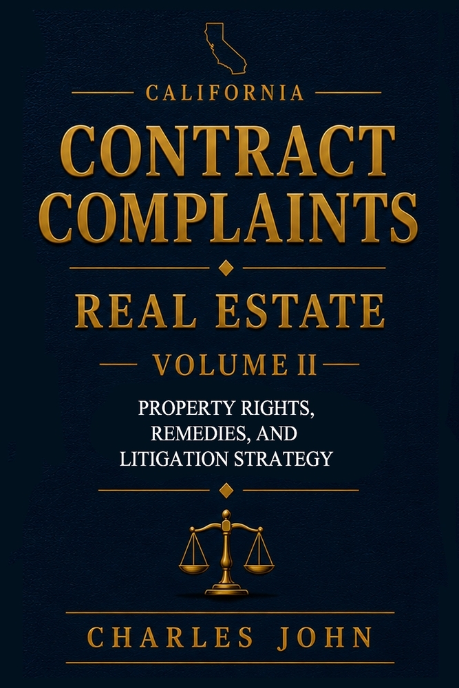 California Contract Complaints: Real Estate Volume II cover