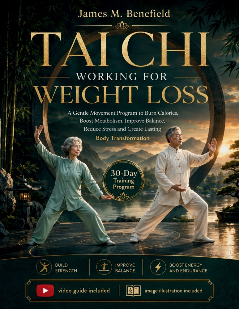 Tai CHI Working for Weight Loss: A Gentle Movement Program to Burn Calories, Boost Metabolism, Improve Balance, Reduce Stress and Create Lasting Body cover