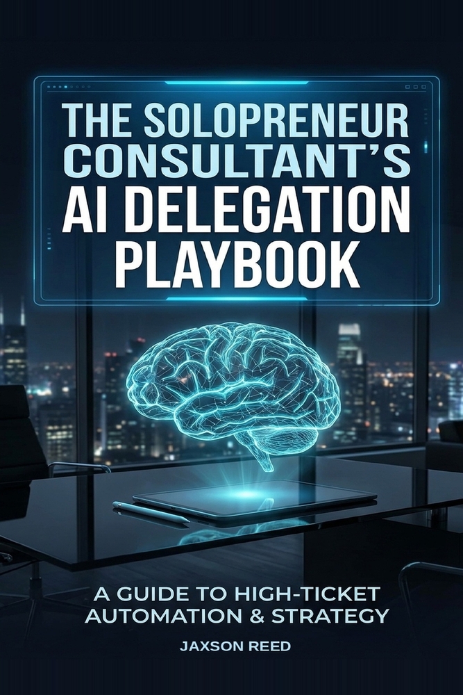 The Solopreneur Consultant's AI Delegation Playbook: Hand Off 18 Hours of Admin Monthly and Keep Every Penny of Your High-Ticket Rates cover