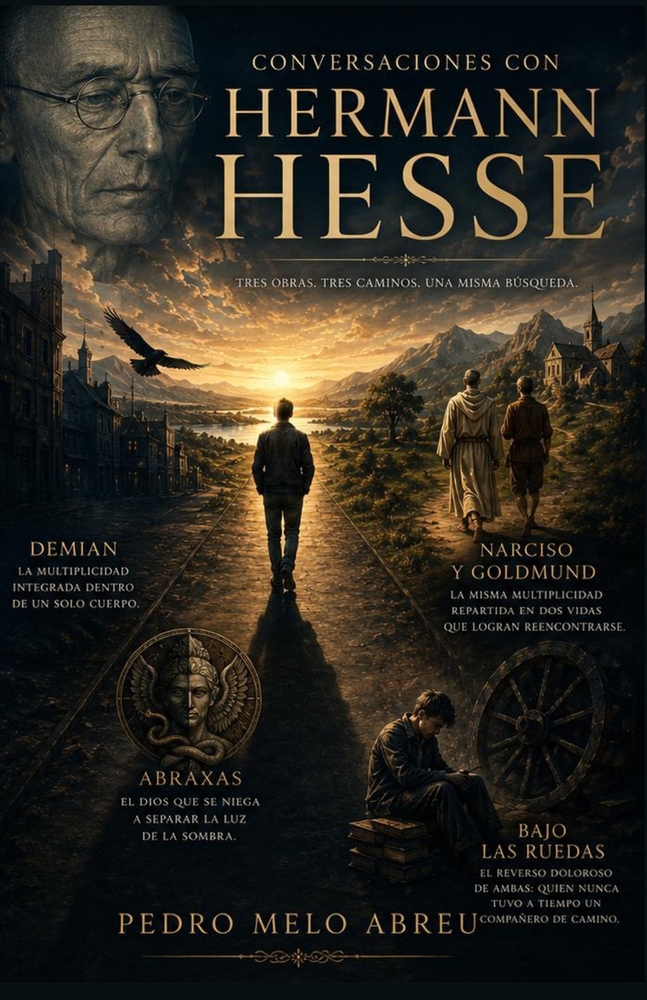 Conversaciones con Hermann Hesse: Tres Obras Mayores: Demian, Narciso y Goldmund y Bajo las ruedas - El habitante continuo de nuestra época, en toda s cover