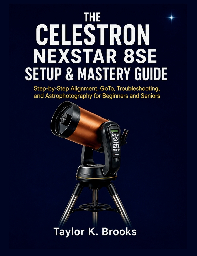 The Celestron Nexstar 8se Setup & Mastery Guide: Step-by-Step Alignment, GoTo, Troubleshooting, and Astrophotography for Beginners and Seniors cover