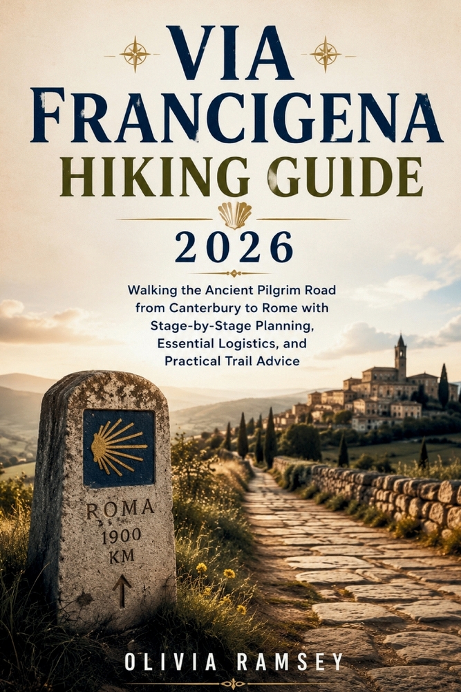 Via Francigena Hiking Guide 2026: Walking the Ancient Pilgrim Road from Canterbury to Rome with Stage-by-Stage Planning, Essential Logistics, and Prac cover
