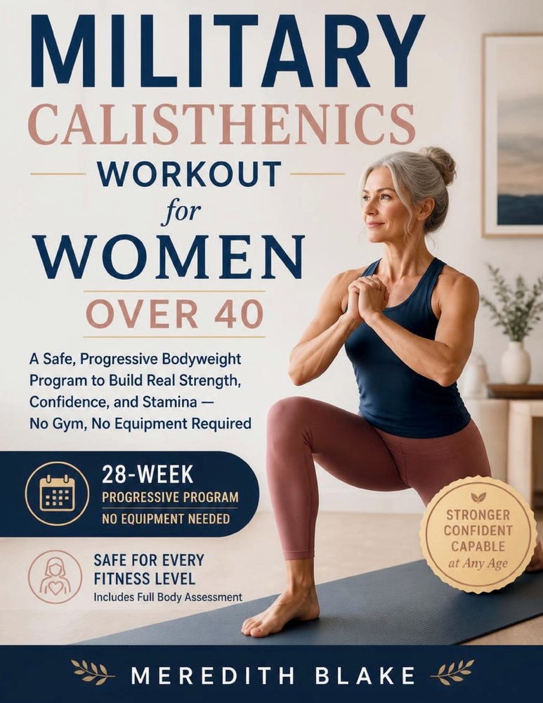 Military Calisthenics Workout for Women Over 40: A Safe, Progressive Bodyweight Program to Build Real Strength, Confidence, and Stamina - No Gym, No E cover