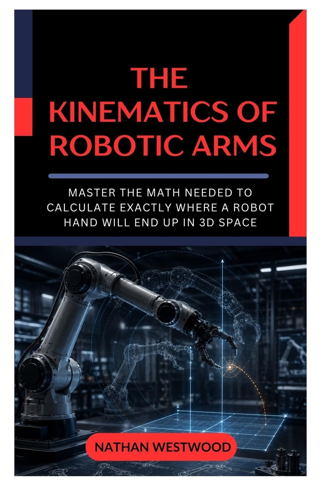 The Kinematics of Robotic Arms: Master the Math Needed to Calculate Exactly Where a Robot Hand Will End Up in 3D Space cover