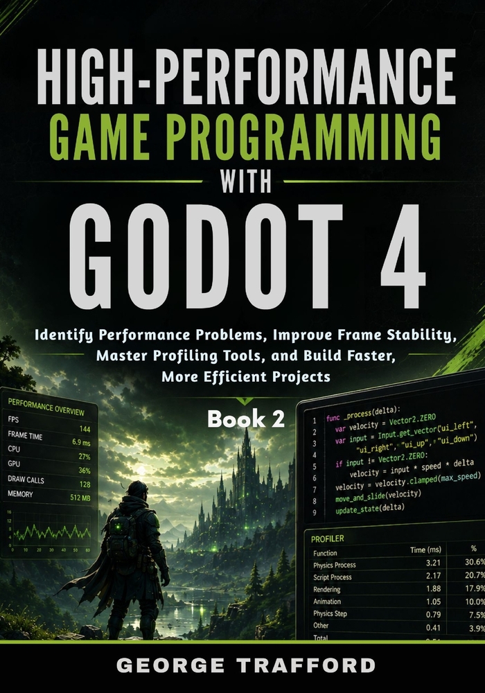 High-Performance Game Programming with Godot 4: Identify Performance Problems, Improve Frame Stability, Master Profiling Tools, and Build Faster, More cover