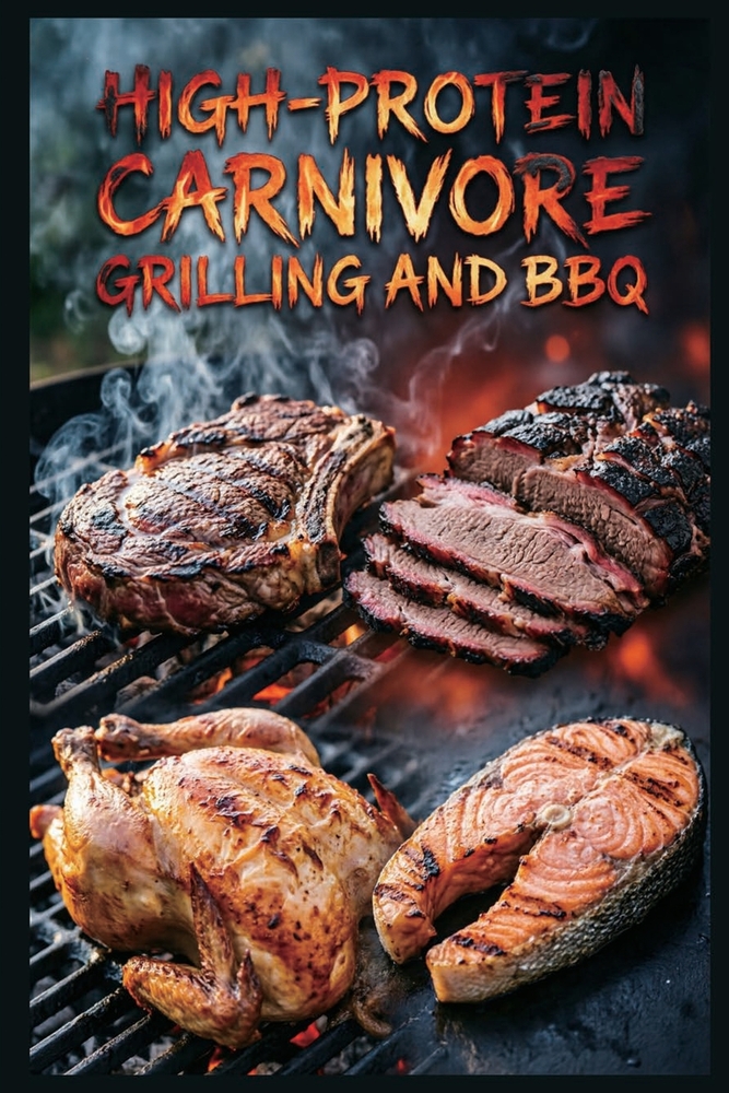 High-Protein Carnivore Grilling and BBQ: Outdoor Meat Cooking for Summer Feasts for Maximum Protein Intake with an All-Meat Approach cover