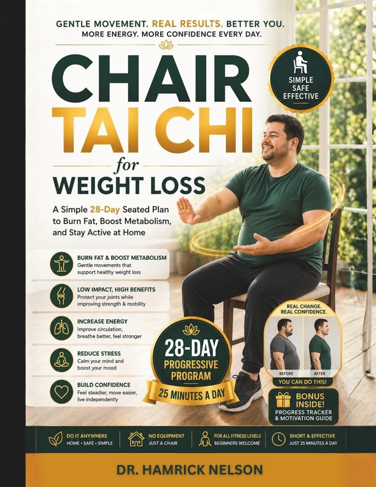 Chair Tai Chi For Weight Loss: A Simple 28-Day Seated Plan to Burn Fat, Boost Metabolism, and Stay Active at Home cover