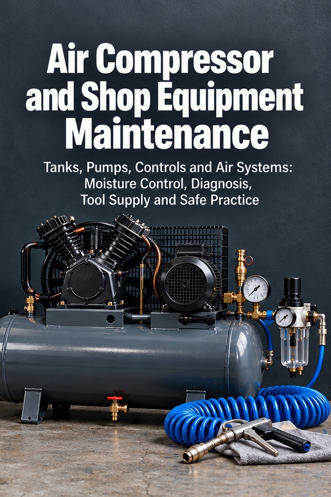 Air Compressor and Shop Equipment Maintenance: Tanks, Pumps, Controls and Air Systems: Moisture Control, Diagnosis, Tool Supply and Safe Practice cover