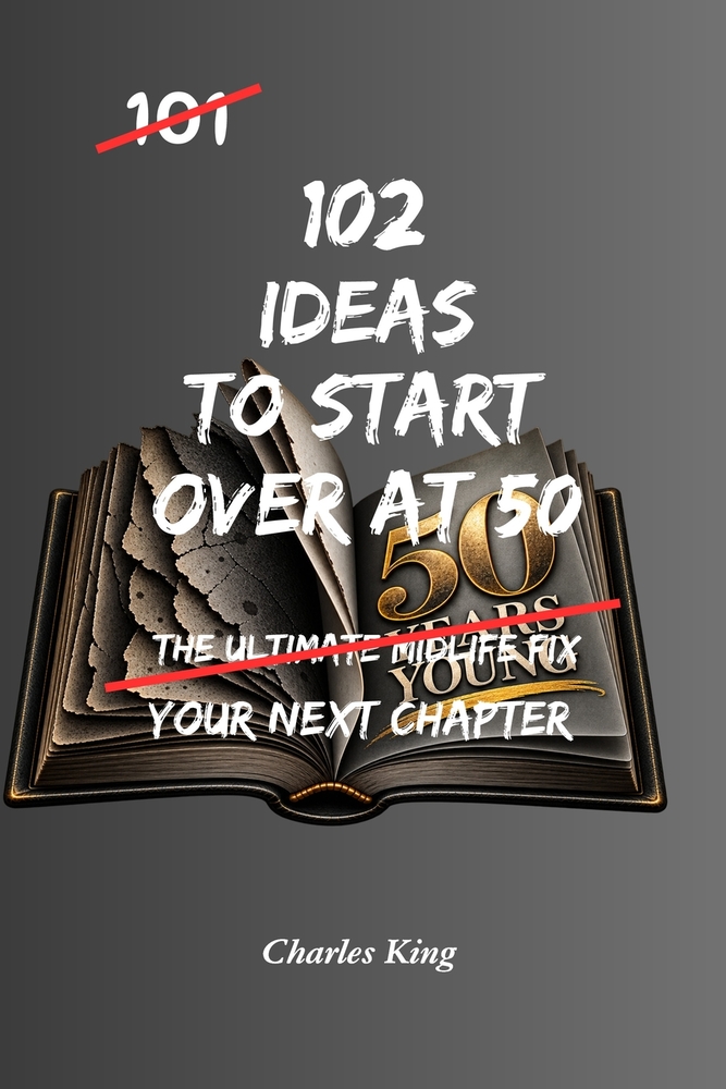 102 Ideas to Start Over at 50: No Midlife Myths. Simple Everyday Ideas To Build Confidence, Create New Opportunities, Adapt To Change, and Start Your cover