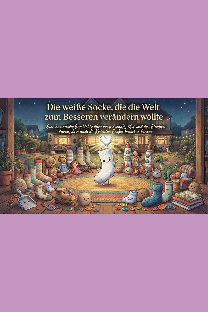 Die weiße Socke, die die Welt zum Besseren verändern wollte: Eine humorvolle Geschichte über Freundschaft, Mut und den Glauben daran, dass auch die Kl cover