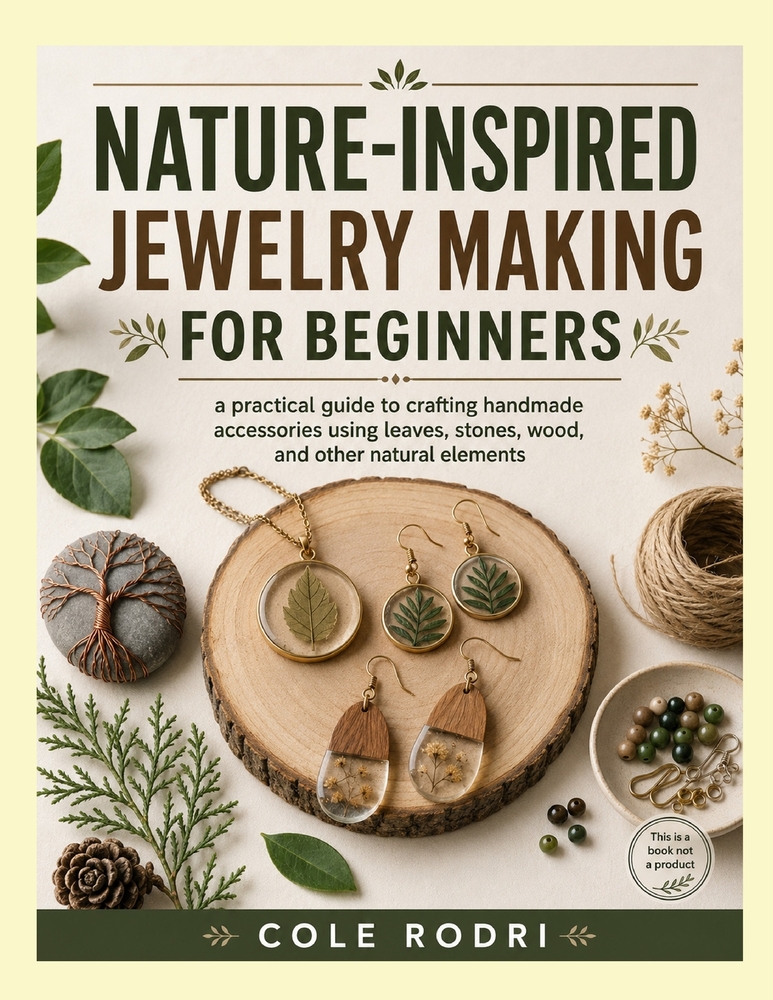 Nature-Inspired Jewelry Making for Beginners: A Practical Guide to Crafting Handmade Accessories Using Leaves, Stones, Wood, and Other Natural Element cover