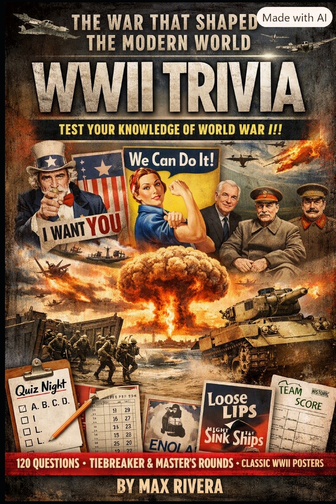 World War II Trivia: 120 Multiple-Choice Questions with a Complete Game Night Companion cover