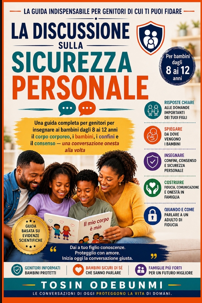 La Discussione Sulla Sicurezza Personale: Una guida completa per genitori per insegnare ai bambini dagli 8 ai 12 anni il corpo corporeo, i bambini, i cover
