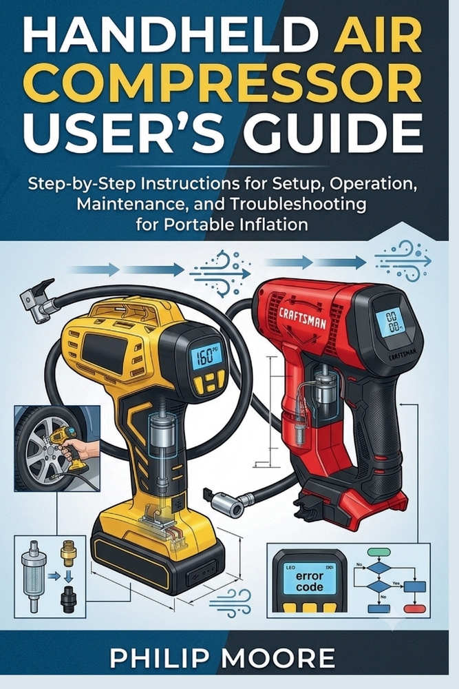 Handheld Air Compressor User's Guide: Step-By-Step Instructions For Setup, Operation, Maintenance, And Troubleshooting For Portable Inflation cover