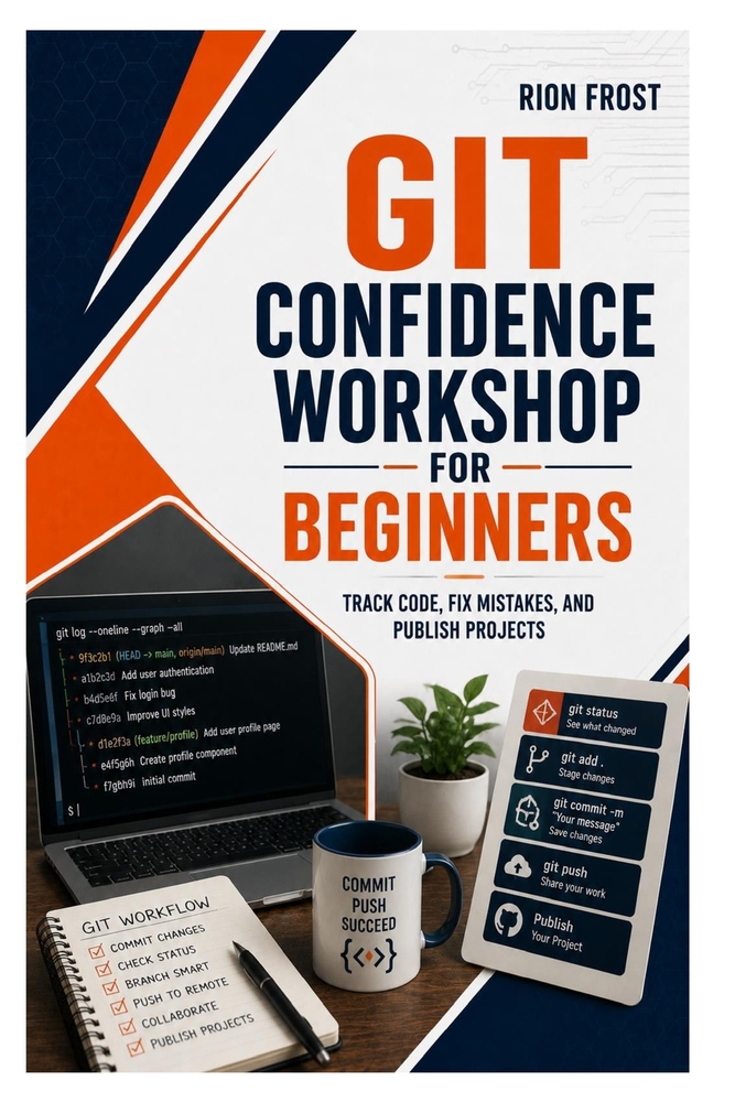Git Confidence Workshop for Beginners: Track Code, Fix Mistakes, and Publish Projects cover