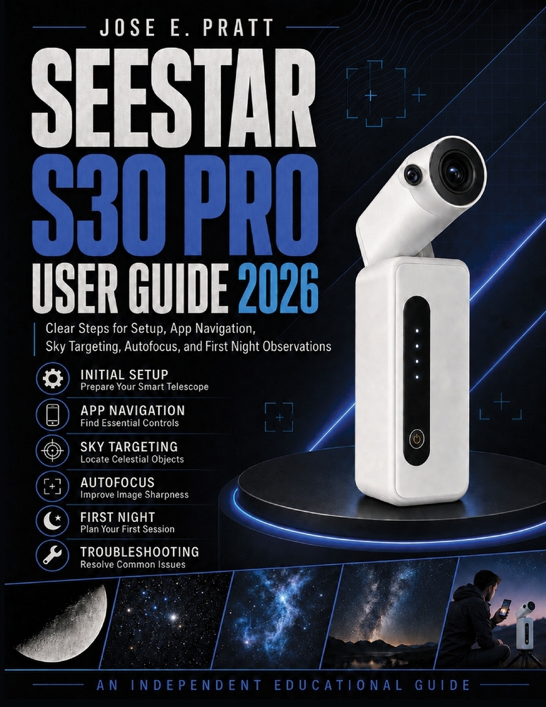 Seestar S30 Pro User Guide 2026: Clear Steps for Setup, App Navigation, Sky Targeting, Autofocus, and First Night Observations cover
