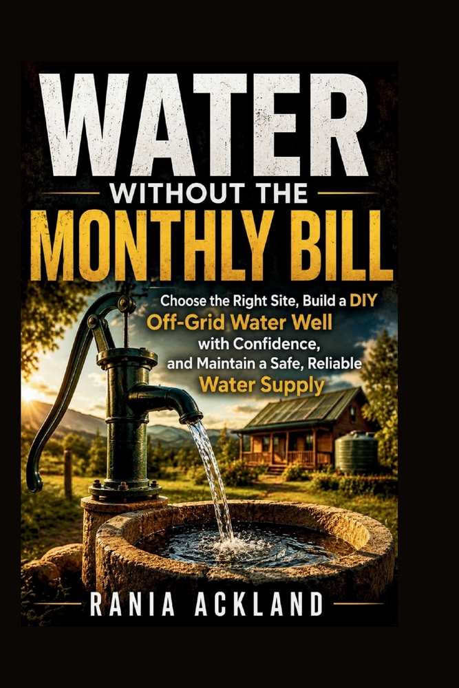 Water Without the Monthly Bill: Choose the Right Site, Build a DIY Off-Grid Water Well with Confidence, and Maintain a Safe, Reliable Water Supply cover