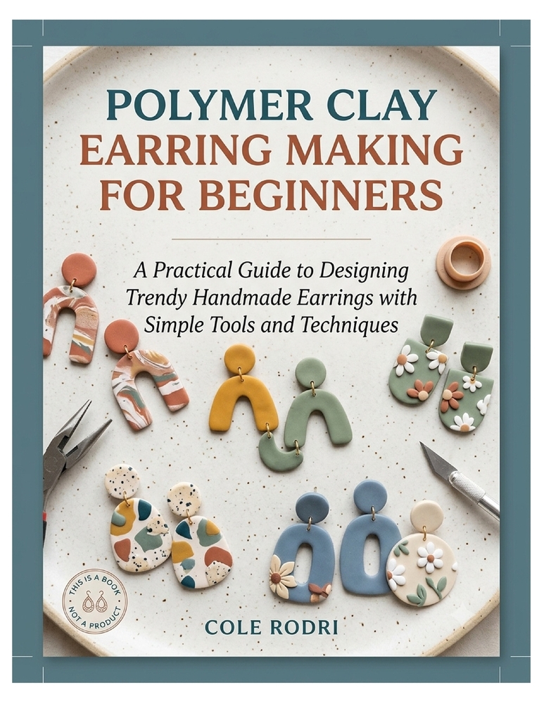 Polymer Clay Earring Making for Beginners: A Practical Guide to Designing Trendy Handmade Earrings with Simple Tools and Techniques cover