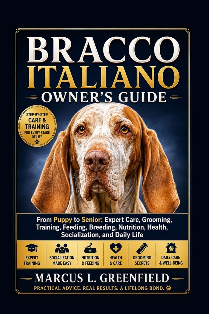 Bracco Italiano Owner's Guide: From Puppy to Senior: Expert Care, Grooming, Training, Feeding, Breeding, Nutrition, Health, Socialization, and Daily L cover
