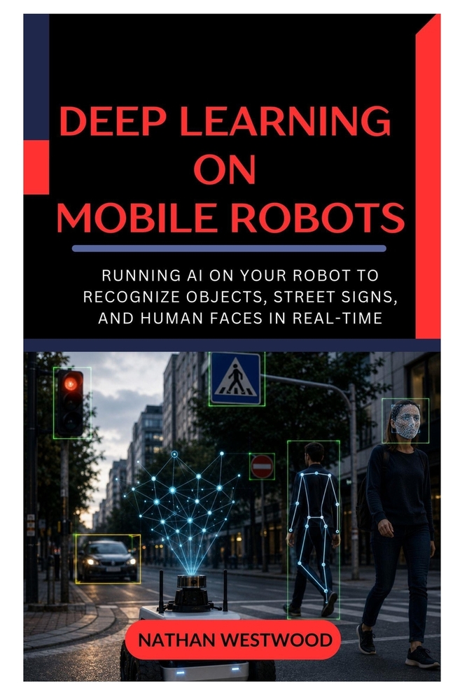 Deep Learning on Mobile Robots: Running AI on Your Robot to Recognize Objects, Street Signs, and Human Faces in Real Time cover