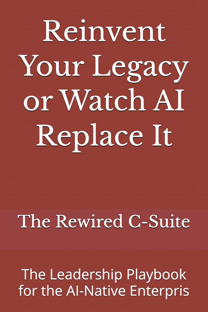 Reinvent Your Legacy or Watch AI Replace It: The Leadership Playbook for the AI-Native Enterpris cover