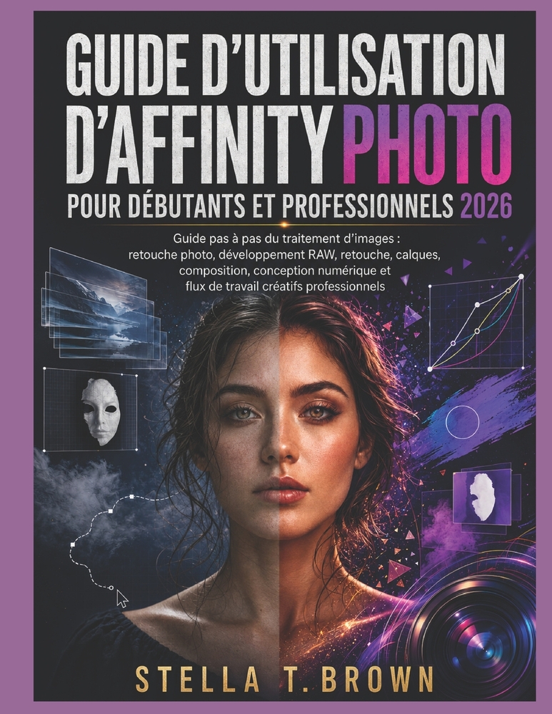 Guide d'utilisation d'Affinity Photo 2026: Un Guide Étape Par Étape Pour La Retouche Photo, Le Développement Brut, La Retouche, Les Calques, Le Compos cover