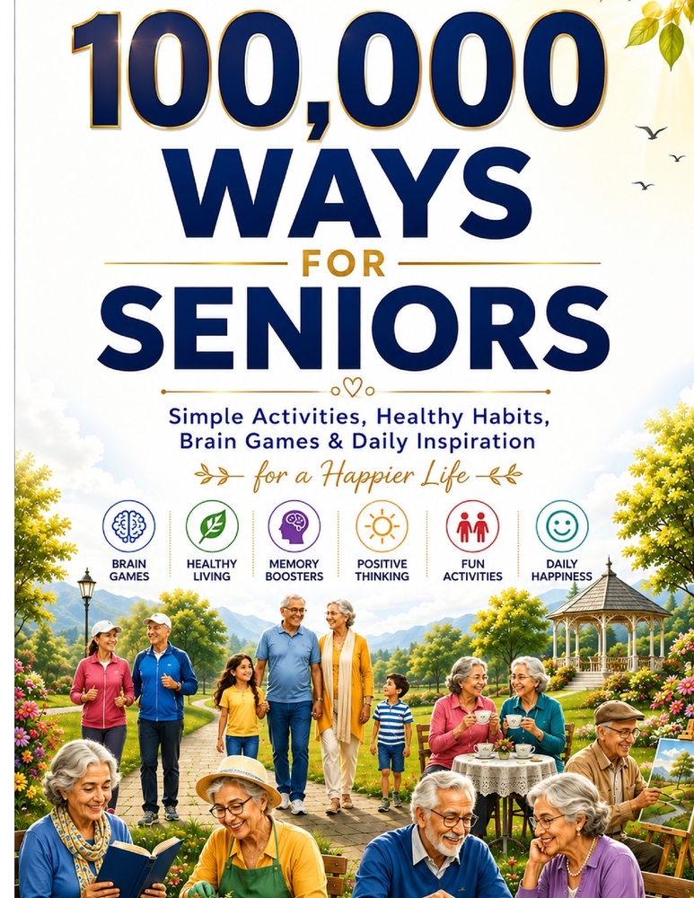 100,000 Ways for Seniors: Inspiring Facts, Memory Boosting Activities, Healthy Living, Wellness Tips & Lifelong Learning for Older Adults cover