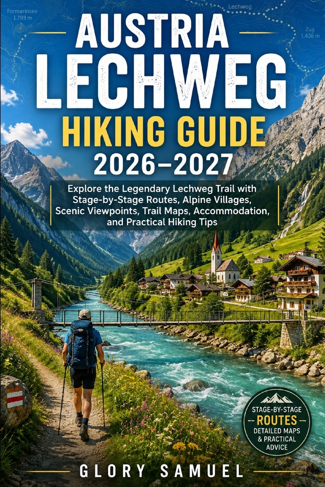 Austria Lechweg Hiking Guide 2026-2027: Explore the Legendary Lechweg Trail with Stage-by-Stage Routes, Alpine Villages, Scenic Viewpoints, Trail Maps cover