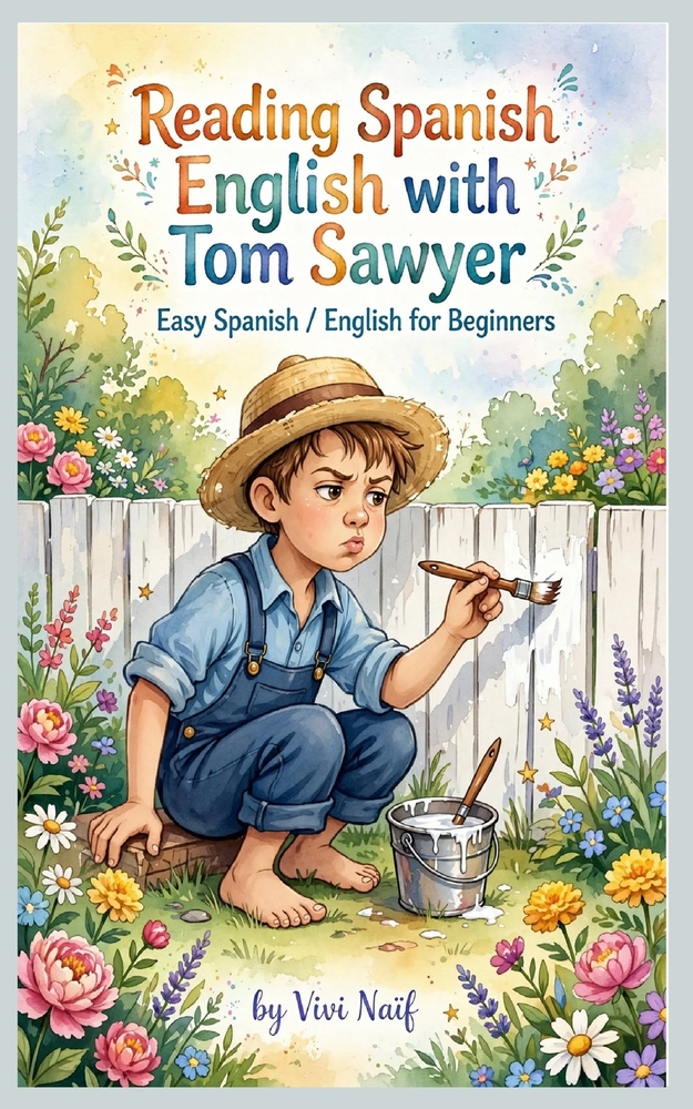 Reading Spanish/English with Tom Sawyer: Bilingual adventures/aventuras bilingues cover