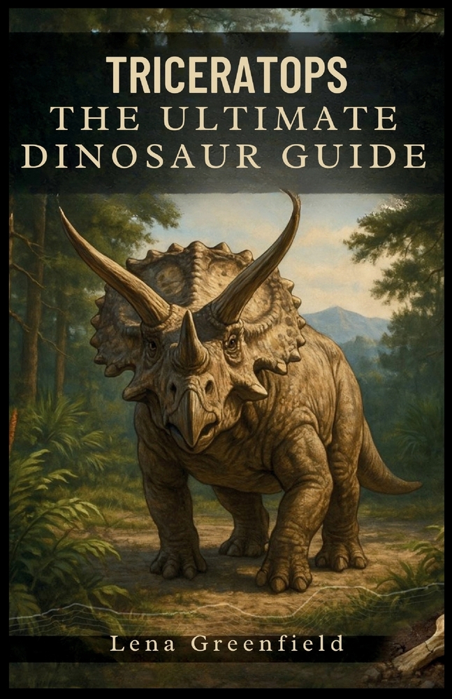 Triceratops: The Ultimate Dinosaur Guide: Everything You Need to Know About the Three Horned Giant, Its Discovery, Evolution, Fossils, Diet, Predators cover