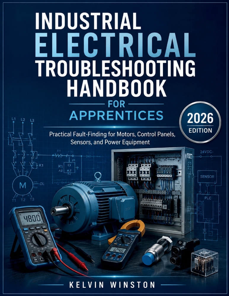 Industrial Electrical Troubleshooting Handbook For Apprentices: Practical Fault-Finding for Motors, Control Panels and Power Equipment cover