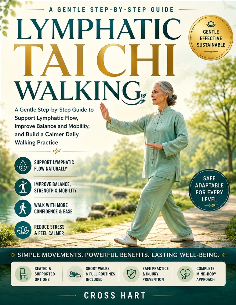 Lymphatic Tai Chi Walking: A Gentle Step-by-Step Guide to Support Lymphatic Flow, Improve Balance and Mobility, and Build a Calmer Daily Walking Pract cover