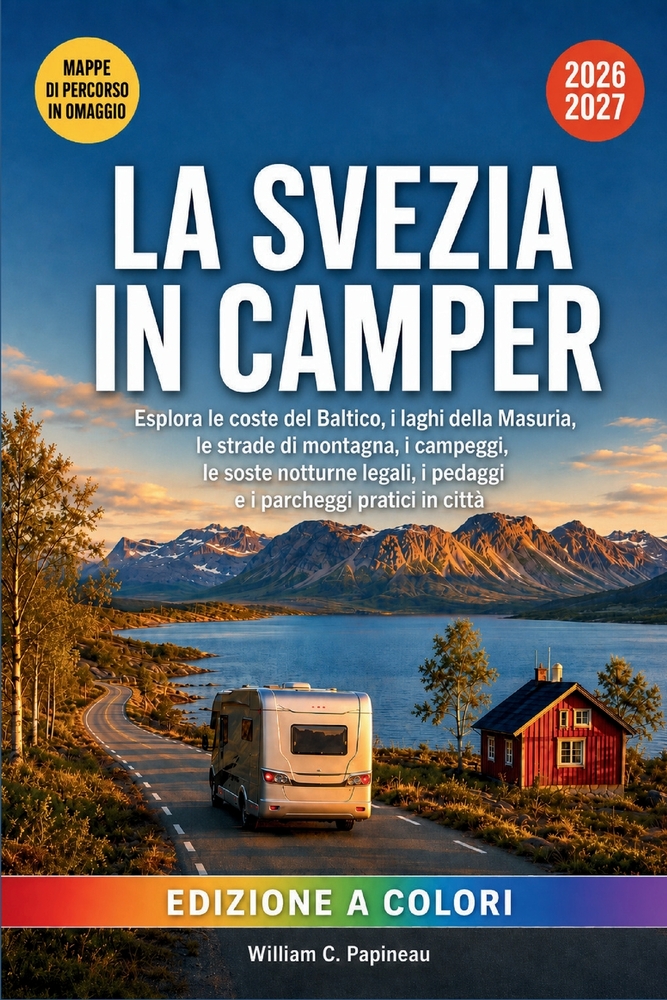 La Svezia in Camper 2026-2027: Scopri soste notturne legali, campeggi tranquilli, traversate in traghetto, stazioni di servizio e strade panoramiche d cover