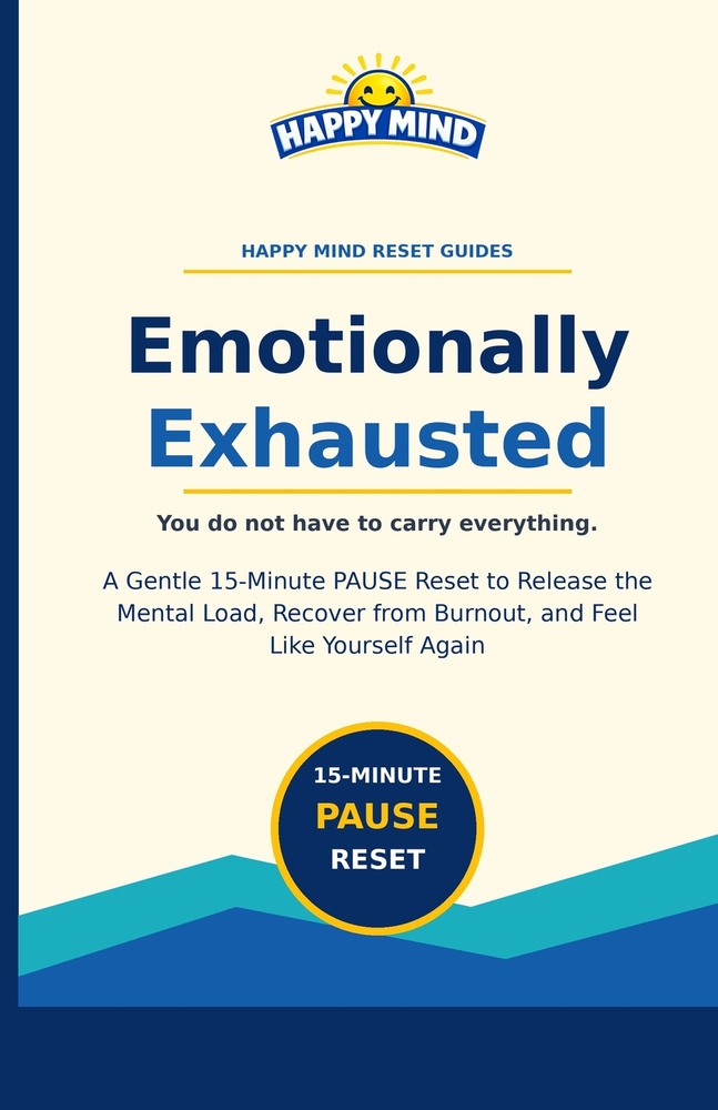 Emotionally Exhausted: A Gentle 15-Minute PAUSE Reset to Release the Mental Load, Recover from Burnout, and Feel Like Yourself Again cover
