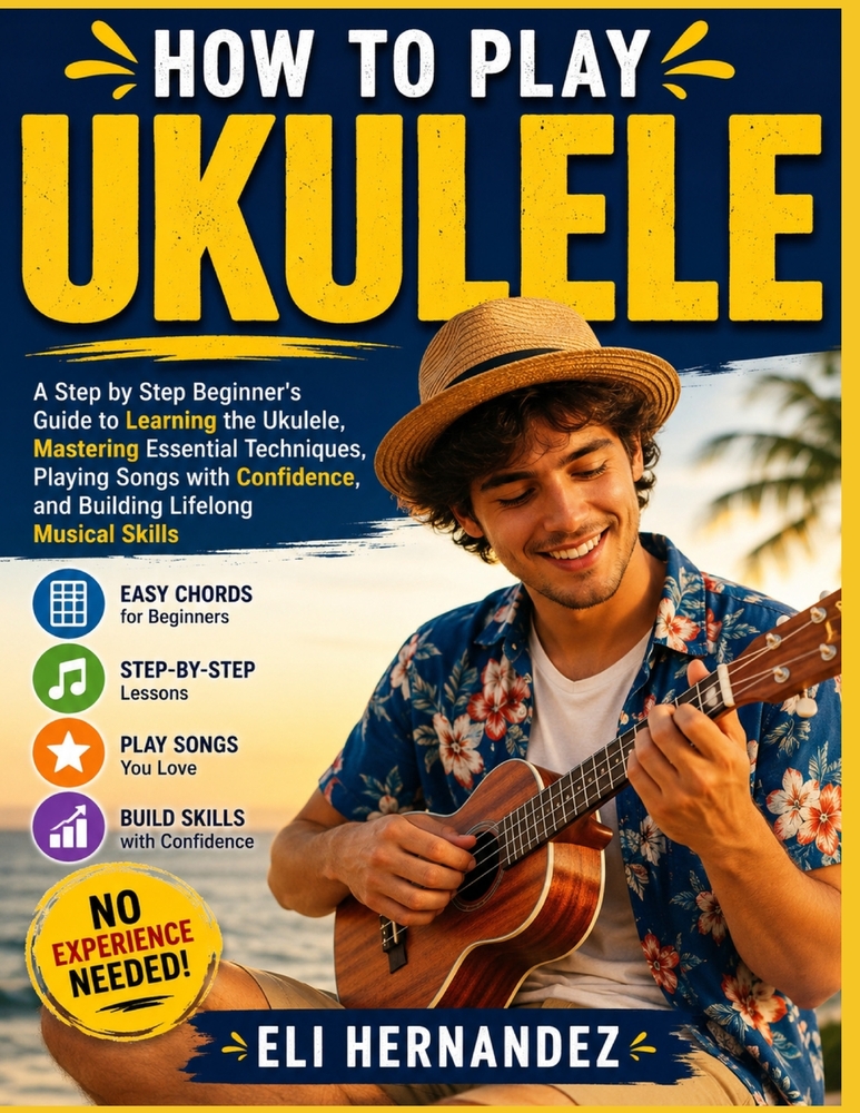 How to Play Ukulele: A Step by Step Beginner's Guide to Learning the Ukulele, Mastering Essential Techniques, Playing Songs with Confidence, and Build cover