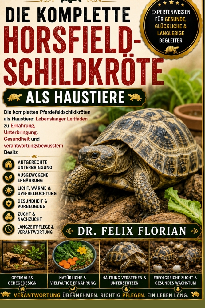 Die Komplette Horsfield-Schildkröte ALS Haustiere: Die kompletten Pferdefeldschildkröten als Haustiere: Lebenslanger Leitfaden zu Ernährung, Unterbrin cover