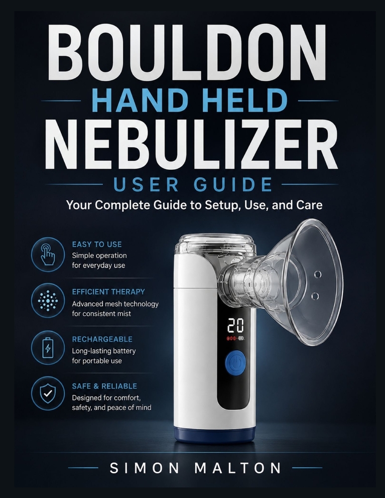 Bouldon Hand Held Nebulizer User Guide: Your Complete Guide to Setup, Use, and Care cover