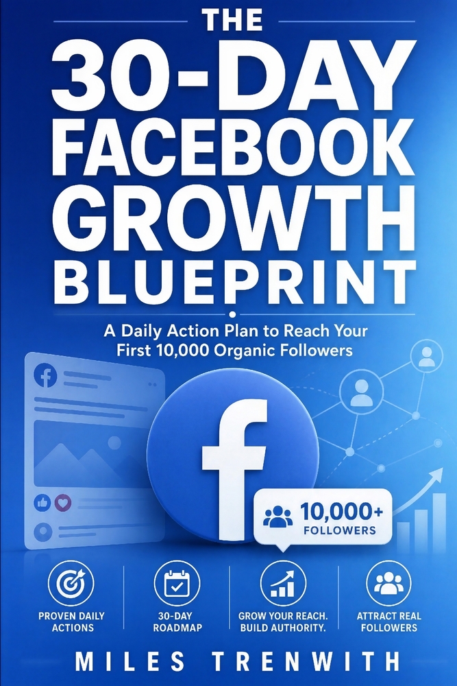 The 30-Day Facebook Growth Blueprint: A Daily Action Plan to Reach Your First 10,000 Organic Followers cover