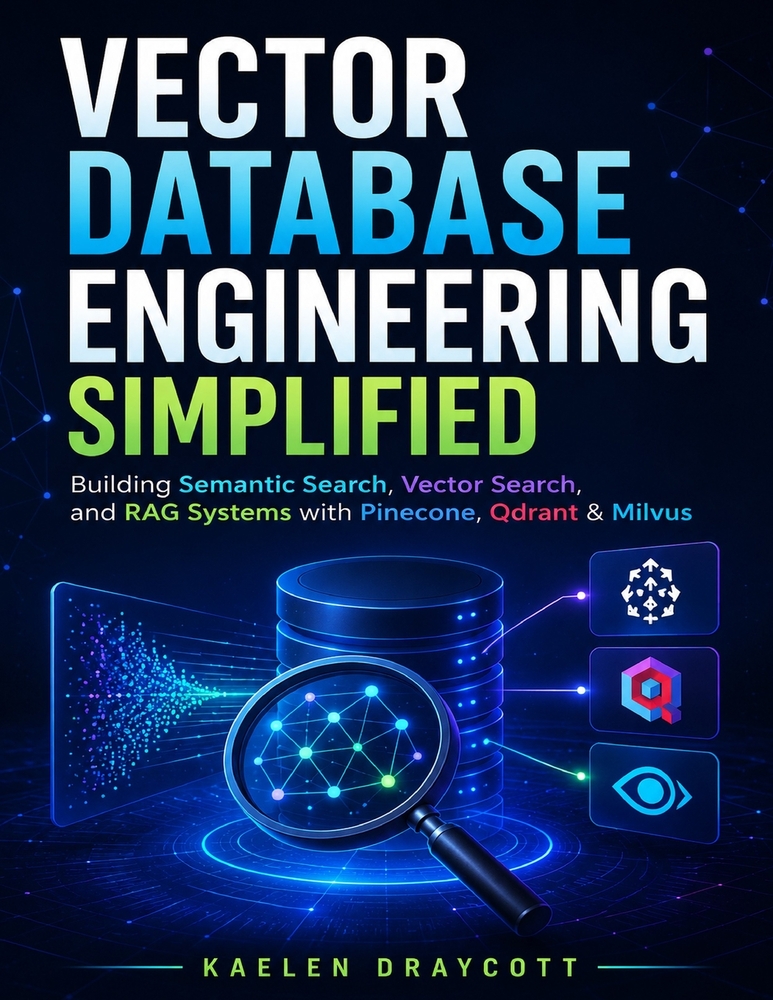 Vector Database Engineering Simplified: Building Semantic Search, Vector Search, and RAG Systems with Pinecone, Qdrant & Milvus cover
