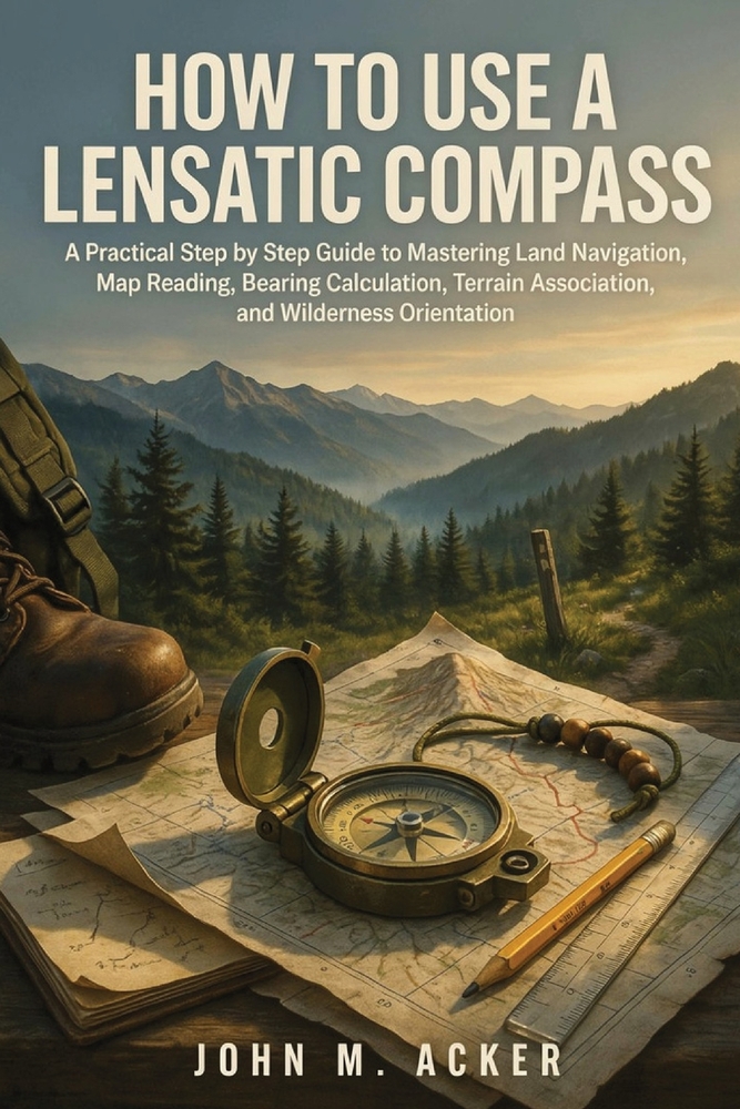 How to Use a Lensatic Compass: A Practical Step by Step Guide to Mastering Land Navigation, Map Reading, Bearing Calculation, Terrain Association, and cover
