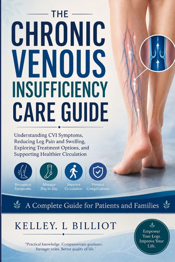 The Chronic Venous Insufficiency Care Guide: Understanding CVI Symptoms, Reducing Leg Pain and Swelling, Exploring Treatment Options, and Supporting H cover
