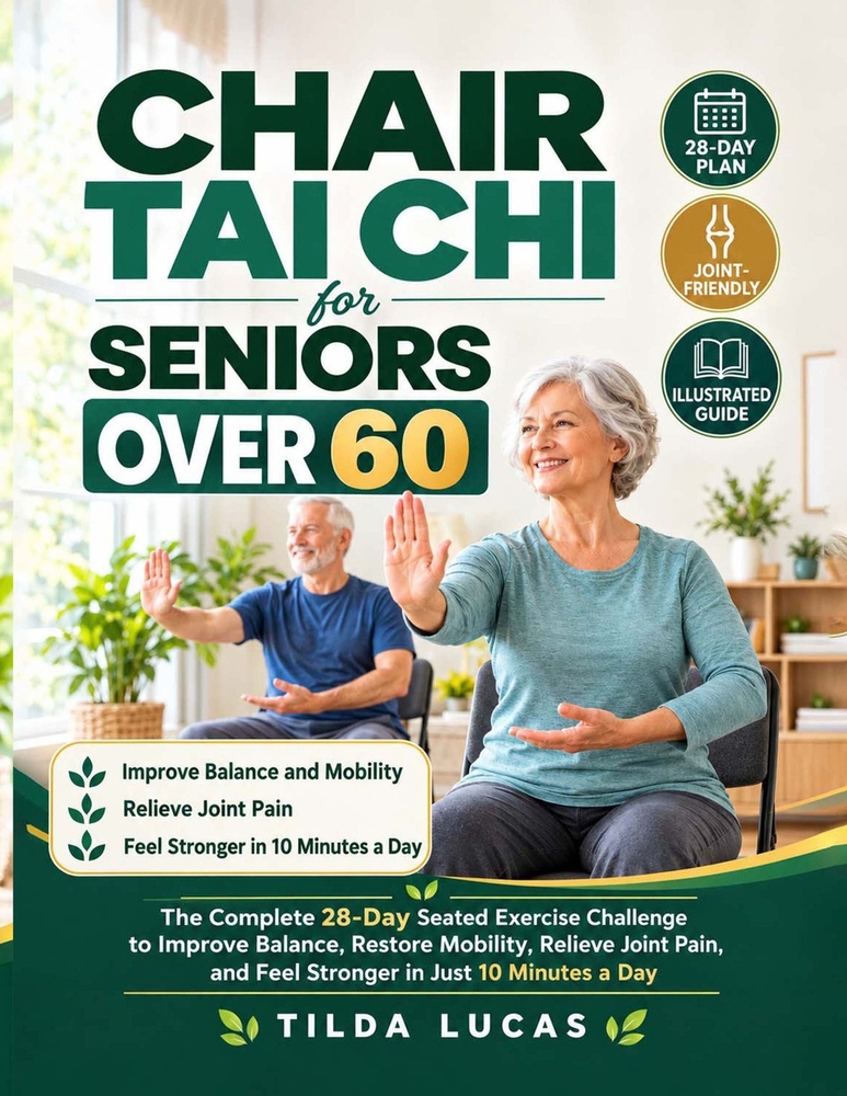 Chair Tai Chi for Seniors Over 60: The Complete 28-Day Seated Exercise Challenge to Improve Balance, Restore Mobility, Relieve Joint Pain, and Feel St cover