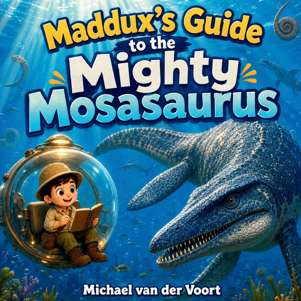 Maddux's Guide to the Mighty Mosasaurus: Mosasaurus Books for Kids - Prehistoric Marine Reptile Fact Book - Dinosaur-Era Ocean Animals - Children's Bo cover