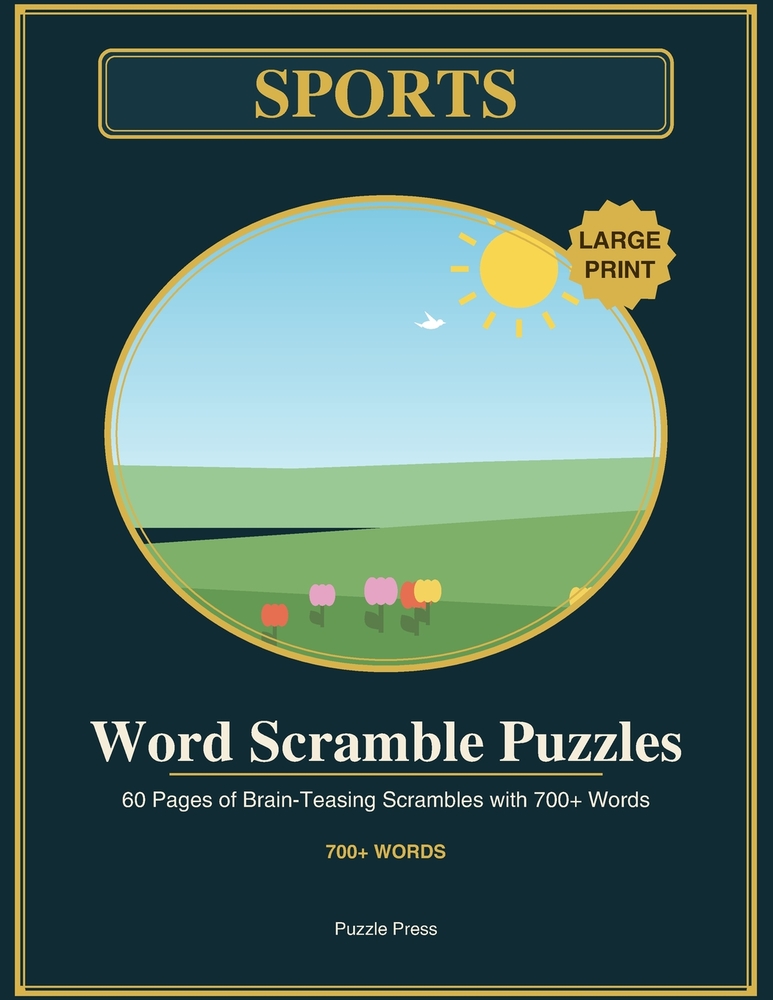 Big Book of sports word scrambles: Sports word scramble book cover