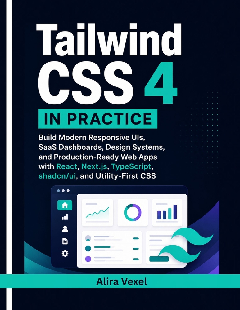 Tailwind CSS 4 in Practice: Build Modern Responsive UIs, SaaS Dashboards, Design Systems, and Production-Ready Web Apps with React, Next.js, TypeScrip cover