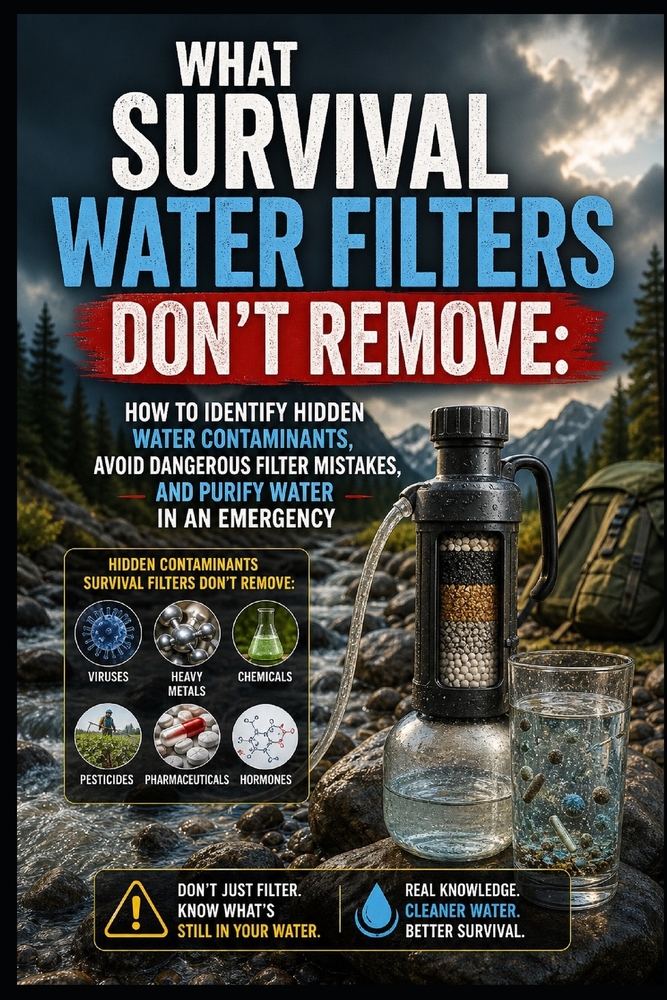 What Survival Water Filters Don't Remove: How to Identify Hidden Water Contaminants, Avoid Dangerous Filter Mistakes, and Purify Water in an Emergency cover