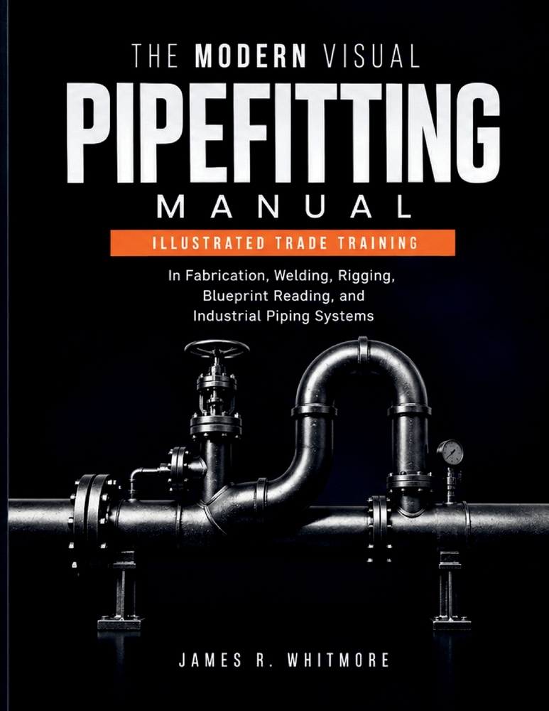 The Modern Visual Pipefitting Manual: Illustrated Trade Training in Fabrication, Welding, Rigging, Blueprint Reading, and Industrial Piping Systems cover